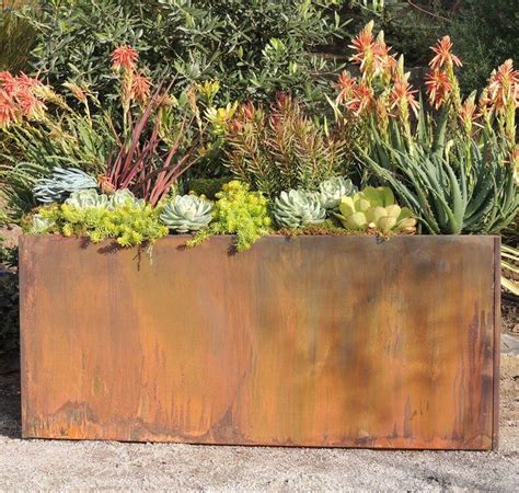 elisabetta corten steel planter box 17 stories|corten planter box sizes.